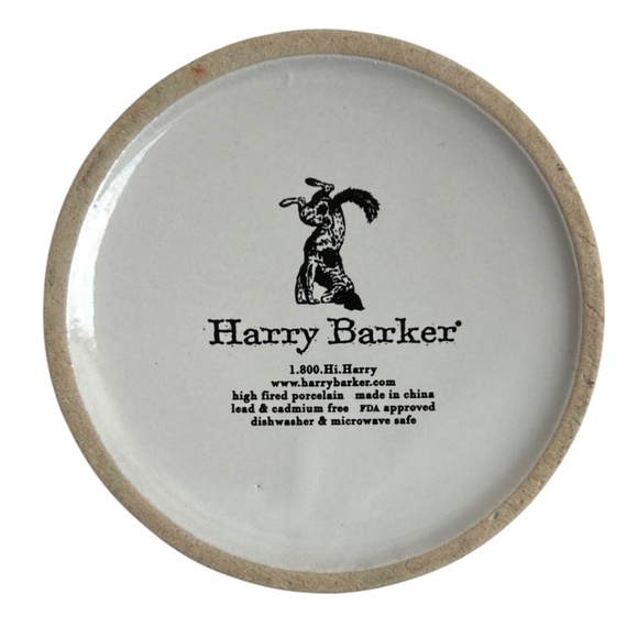 NWOT Harry Barker Water Porcelain Bowls White &  Black Dog Graphics - Picture 8 of 8